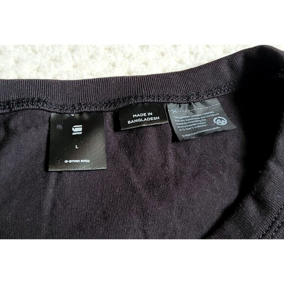 EUC G-Star Raw Men’s Black Deoloran Logo Graphic Slim Fit T-Shirt, SIZE L - Picture 5 of 5